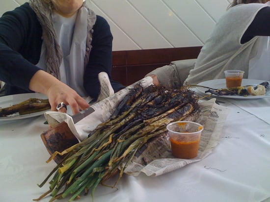 calçotada Cala Canyelles-Lloret de Mar-Costa Brava